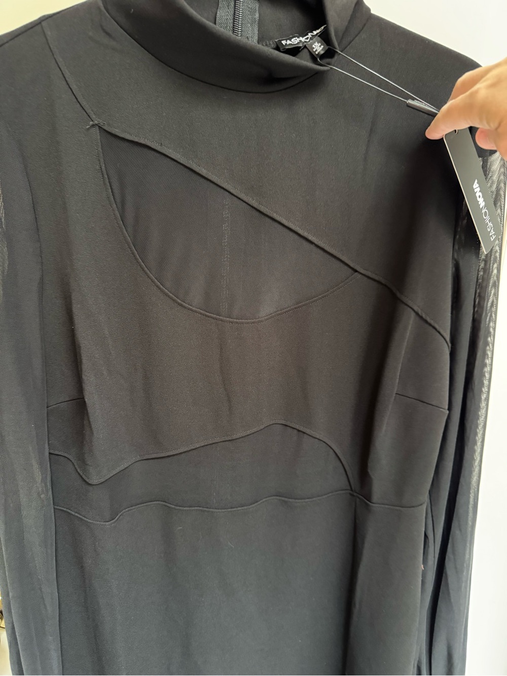 Fashion Nova Fallen Angel Mesh Midi Dress - Picture 8 of 11